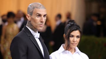 NEW YORK, NEW YORK - MAY 02: (L-R) Travis Barker and Kourtney Kardashian attend The 2022 Met Gala Celebrating "In America: An Anthology of Fashion" at The Metropolitan Museum of Art on May 02, 2022 in New York City. (Photo by John Shearer/Getty Images)