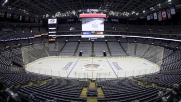 COLUMBUS, OH - APRIL 18: General view of Nationwide Arena before game 4 in the 1 round of playoffs between the Columbus Blue Jackets and the Pittsburgh Penguins held at the Nationwide Arena in Columbus, Ohio on April 18th, 2017. (Photo by Jason Mowry/Icon Sportswire via Getty Images)