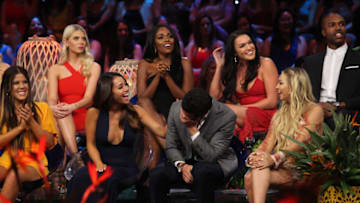 BACHELOR IN PARADISE - "Episode 405A" - As the highly anticipated and explosive season finale of "Bachelor in Paradise" begins, airing MONDAY, SEPTEMBER 11 (8:00-10:01 p.m. EDT), on The ABC Television Network, the only thing our couples know is that this is their last day in Paradise... unless, as host Chris Harrison explains, they decide, after some tough conversations, that the potential for love in their relationship is real enough that they want one more date in Paradise. (ABC/Paul Hebert)CHRISTEN WHITNEY, EMILY FERGUSON, DANIELLE LOMBARD, JASMINE GOODE, JACK STONE, ALEXIS WATERS, CORINNE OLYMPIOS, DEMARIO JACKSON