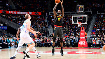 Dewayne Dedmon #14 of the Atlanta Hawks (Photo by Scott Cunningham/NBAE via Getty Images)