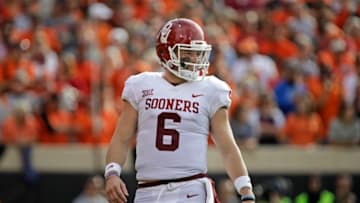 STILLWATER, OK - NOVEMBER 04: Quarterback Baker Mayfield
