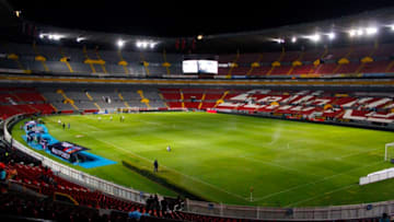 GUADALAJARA, MEXICO - JANUARY 29: General view of the stadium prior a match between Atlas and Pumas as part of the Copa MX Clausura 2019 at Jalisco Stadium on January 29, 2019 in Guadalajara, Mexico. (Photo by Oscar Meza/Jam Media/Getty Images)