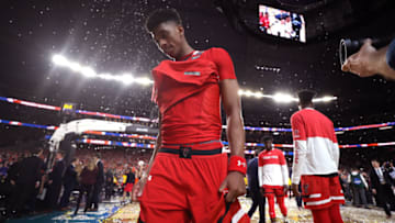 MINNEAPOLIS, MINNESOTA - APRIL 08: Jarrett Culver #23 of the Texas Tech Red Raiders reacts after his teams 85-77 loss to the Virginia Cavaliers during the 2019 NCAA men's Final Four National Championship game at U.S. Bank Stadium on April 08, 2019 in Minneapolis, Minnesota. (Photo by Streeter Lecka/Getty Images)