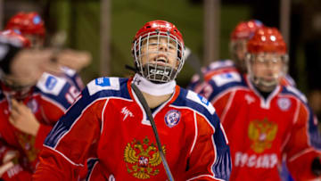 SARNIA, ON - NOVEMBER 07: Vitali Abramov