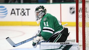 DALLAS, TX - SEPTEMBER 18: Landon Bow #41 of the Dallas Stars during a preseason game at American Airlines Center on September 18, 2018 in Dallas, Texas. (Photo by Ronald Martinez/Getty Images)