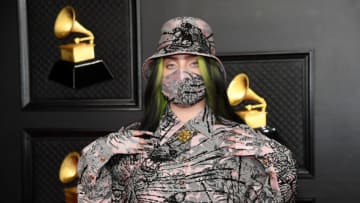 LOS ANGELES, CALIFORNIA - MARCH 14: Billie Eilish attends the 63rd Annual GRAMMY Awards at Los Angeles Convention Center on March 14, 2021 in Los Angeles, California. (Photo by Kevin Mazur/Getty Images for The Recording Academy )