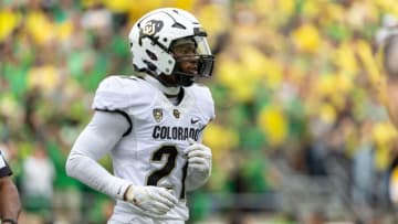 A viral video of Shilo Sanders threatening Oregon before the Ducks destroyed Colorado is "downright humiliating" according to OutKick's David Hookstead (Photo by Tom Hauck/Getty Images)