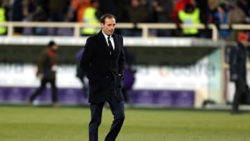 FLORENCE, ITALY - JANUARY 15: Massimiliano Allegri manager of Juventus FC shows his dejection during the Serie A match between ACF Fiorentina and Juventus FC at Stadio Artemio Franchi on January 15, 2017 in Florence, Italy. (Photo by Gabriele Maltinti/Getty Images)