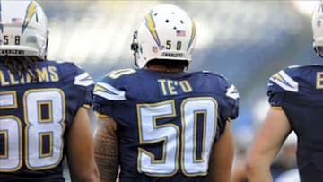 Aug 8, 2013; San Diego, CA, USA; San Diego Chargers linebacker Manti Te