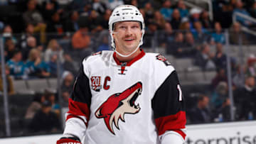 Shane Doan #19, Arizona Coyotes (Photo by Rocky W. Widner/NHL/Getty Images)