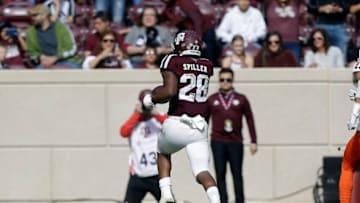 Isaiah Spiller, Texas A&M Football (Photo by Bob Levey/Getty Images)