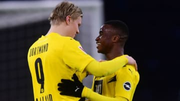 Erling Haaland and Youssoufa Moukoko will continue to share the striker duties for Borussia Dortmund (Photo by Clemens Bilan - Pool/Getty Images)