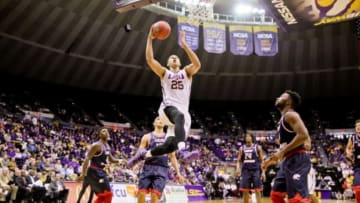 Nov 19, 2015; Baton Rouge, LA, USA; LSU Tigers forward Ben Simmons (25) shoots the ball against the South Alabama Jaguars during the second half at the Pete Maravich Assembly Center. LSU won 78-66. Mandatory Credit: Derick E. Hingle-USA TODAY Sports