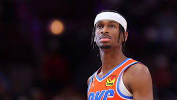 Shai Gilgeous-Alexander #2 of the Oklahoma City Thunder (Photo by Michael Reaves/Getty Images)