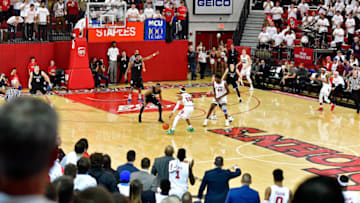 Fans watch the St. John's basketball team. (Photo by Steven Ryan/Getty Images)
