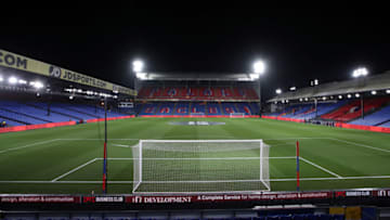 LONDON, ENGLAND - DECEMBER 16: A general view inside the stadium prior to the Premier League match between Crystal Palace and Brighton & Hove Albion at Selhurst Park on December 16, 2019 in London, United Kingdom. (Photo by Alex Pantling/Getty Images)