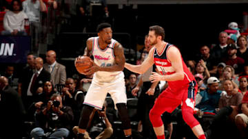 MIAMI, FL - MARCH 10: Udonis Haslem #40 of the Miami Heat handles the ball against the Washington Wizards on March 10, 2018 at American Airlines Arena in Miami, Florida. NOTE TO USER: User expressly acknowledges and agrees that, by downloading and or using this Photograph, user is consenting to the terms and conditions of the Getty Images License Agreement. Mandatory Copyright Notice: Copyright 2018 NBAE (Photo by Issac Baldizon/NBAE via Getty Images)