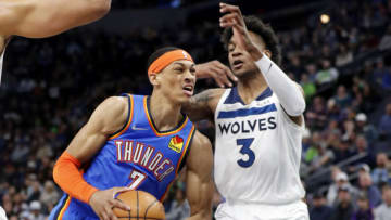 Darius Bazley, Jaden McDaniels, Minnesota Timberwolves Mandatory Credit: Bruce Kluckhohn-USA TODAY Sports