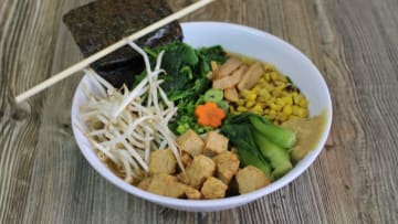 A bowl of vegan ramen at Bubble Noodle in Mesa.Bubble Noodle Ramen
