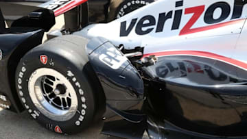 A photo of an aero kit piece on the No. 12 Team Penske Chevrolet of Will Power. Photo Credit: Chris Jones/Courtesy of IndyCar