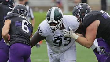 Naquan Jones, Michigan State football (Photo by Jonathan Daniel/Getty Images)