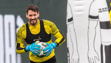 MARBELLA, SPAIN - JANUARY 05: (BILD ZEITUNG OUT) goalkeeper Roman Buerki of Borussia Dortmund laughs during day two of the Borussia Dortmund winter training camp on January 05, 2020 in Marbella, Spain. (Photo by TF-Images/Getty Images)