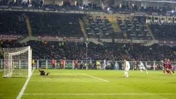 Cristiano Ronaldo (Juventus FC) scores the penalty of the victory during the Serie A football match between Torino FC and Juventus FC at Olympic Grande Torino Stadium on December 15, 2018 in Turin, Italy. Torino lost 0-1 against Juventus. (Photo by Massimiliano Ferraro/NurPhoto via Getty Images)