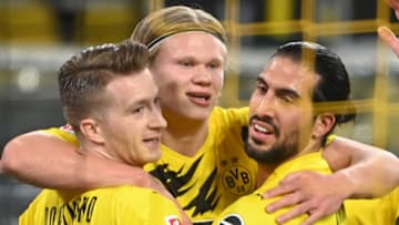 Marco Reus scored the opener from close range (Photo by INA FASSBENDER/AFP via Getty Images)