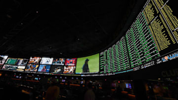 LAS VEGAS, NV - JANUARY 26: Some of the more than 400 proposition bets for Super Bowl LI between the Philadelphia Eagles and the New England Patriots are displayed at the Race & Sports SuperBook at the Westgate Las Vegas Resort & Casino on January 26, 2018 in Las Vegas, Nevada. (Photo by Ethan Miller/Getty Images)