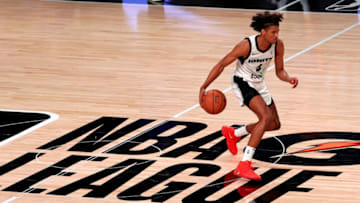 Guard/wing Jalen Green of the G League Ignite looks to make a play. (Photo by Mike Ehrmann/Getty Images)