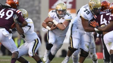BLACKSBURG, VA - NOVEMBER 12: Quarterback Matthew Jordan