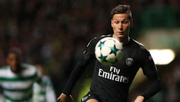 GLASGOW, SCOTLAND - SEPTEMBER 12: Julian Draxler of Paris Saint-Germain controls the ball during the UEFA Champions League Group B match Between Celtic and Paris Saint-Germain at Celtic Park on September 12, 2017 in Glasgow, Scotland. (Photo by Ian MacNicol/Getty Images)