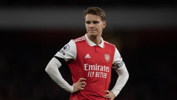 LONDON, ENGLAND - DECEMBER 26: Martin Odegaard of Arsenal during the Premier League match between Arsenal FC and West Ham United at Emirates Stadium on December 26, 2022 in London, England. (Photo by Visionhaus/Getty Images)
