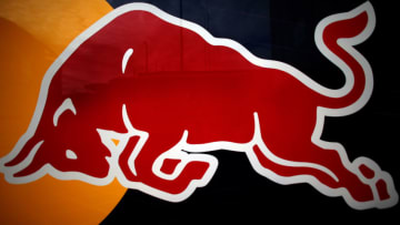 Red Bull logo during the paddock day at the Circuit de Catalunya, Barcelona. (Photo by David Davies/PA Images via Getty Images)