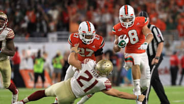 MIAMI GARDENS, FL - OCTOBER 08: Braxton Berrios