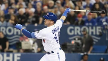 TORONTO, ON - MARCH 30: Justin Smoak