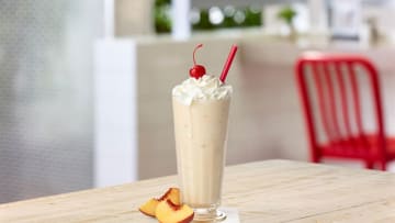 Chick-fil-A peach milkshake, photo provided by Chick-fil-A