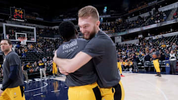 Domantas Sabonis and Victor Oladipo (Photo by Ron Hoskins/NBAE via Getty Images)