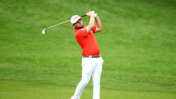 VIRGINIA WATER, ENGLAND - MAY 25: Tyrell Hatton of England during day two of the BMW PGA Championship at Wentworth on May 25, 2018 in Virginia Water, England. (Photo by Warren Little/Getty Images)