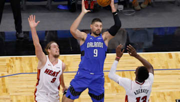 Orlando Magic center Nikola Vucevic has carried over his play from the bubble, putting up All-Star numbers to lead the Magic to a fast start. Mandatory Credit: Reinhold Matay-USA TODAY Sports
