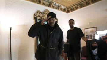 (L-R): Cappadonna and RZA behind-the scenes in WU-TANG CLAN: OF MICS AND MEN. Photo Credit: Sue Kwon/courtesy of SHOWTIME.