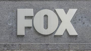 MANHATTAN, NEW YORK, UNITED STATES - 2021/09/28: Plaque at the entrance to Fox News headquarters in New York. (Photo by Erik McGregor/LightRocket via Getty Images)