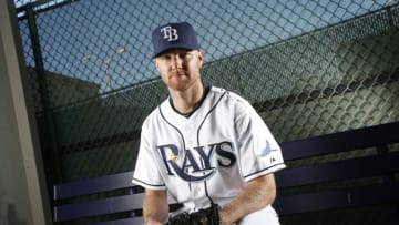 PORT CHARLOTTE, FL - FEBRUARY 25: Pitcher Jonny Venters #49 of the Tampa Bay Rays poses for a photo during the Rays' photo day on February 25, 2016 at Charlotte Sports Park in Port Charlotte, Florida. (Photo by Brian Blanco/Getty Images)