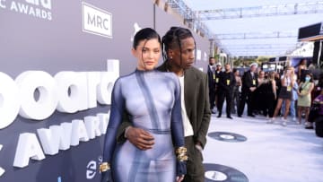 LAS VEGAS, NEVADA - MAY 15: Kylie Jenner and Travis Scott attend the 2022 Billboard Music Awards at MGM Grand Garden Arena on May 15, 2022 in Las Vegas, Nevada. (Photo by Matt Winkelmeyer/Getty Images for MRC)