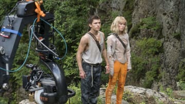 Chaos Walking filming starring Tom Holland and Daisy Ridley. Photo credit: Lionsgate.