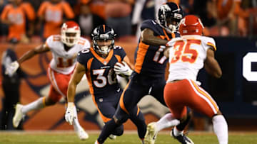 DENVER, CO - OCTOBER 1: Phillip Lindsay (30) of the Denver Broncos runs with the ball on a kickoff during the third quarter against the Kansas City Chiefs. The Denver Broncos hosted the Kansas City Chiefs at Broncos Stadium at Mile High in Denver, Colorado on Monday, October 1, 2018. (Photo by Eric Lutzens/The Denver Post via Getty Images)