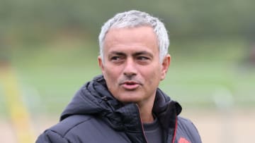 MANCHESTER, ENGLAND - SEPTEMBER 28: Manchester United Manager Jose Mourinho looks on during a Manchester United Training session at Aon Training Complex on September 28, 2016 in Manchester, England. (Photo by John Peters/Man Utd via Getty Images)