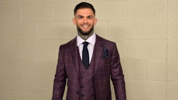 LAS VEGAS, NV - MARCH 04: UFC bantamweight champion Cody Garbrandt poses for a picture backstage during the UFC 209 event at T-Mobile arena on March 4, 2017 in Las Vegas, Nevada. (Photo by Brandon Magnus/Zuffa LLC/Zuffa LLC via Getty Images)