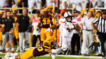 zLUBBOCK, TX - SEPTEMBER 16: Justin Stockton