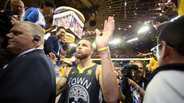 OAKLAND, CA - JUNE 3: Stephen Curry #30 of the Golden State Warriors leaves the court after Game Two of the 2018 NBA Finals against the Cleveland Cavaliers on June 3, 2018 at ORACLE Arena in Oakland, California. NOTE TO USER: User expressly acknowledges and agrees that, by downloading and/or using this photograph, user is consenting to the terms and conditions of Getty Images License Agreement. Mandatory Copyright Notice: Copyright 2018 NBAE (Photo by Nathaniel S. Butler/NBAE via Getty Images)
